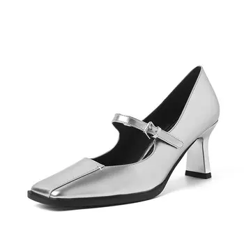 Туфли AIQINISHA Mary Jane Shoes Women's, золотой