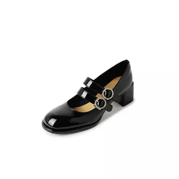 Туфли AIQINISHA Mary Jane Shoes Women's, черный