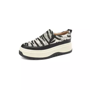 Туфли AIQINISHA Women's Casual Shoes Women's Low-Top, черный