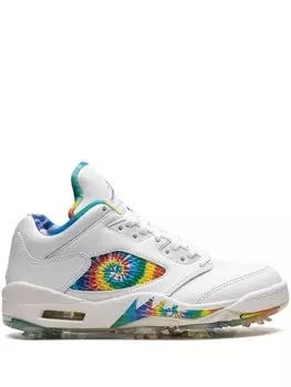 Туфли Air 5 Low Peace, Love, and Golf Jordan, белый