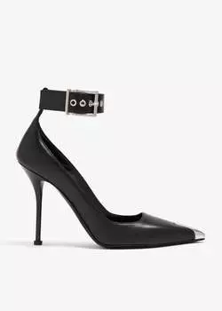 Туфли Alexander Mcqueen Punk Buckle, черный