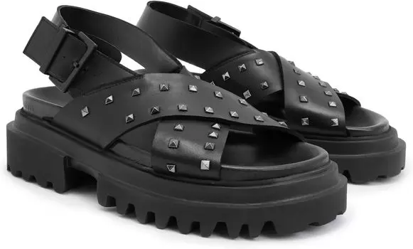 Туфли AllSaints Cosmo Stud Sandals, черный