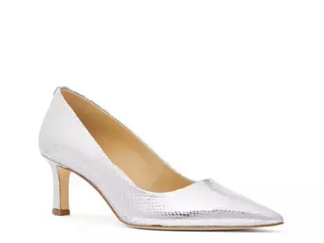Туфли Amara Kitten Michael Michael Kors, Silver Metallic/Grey Snake Print Leather