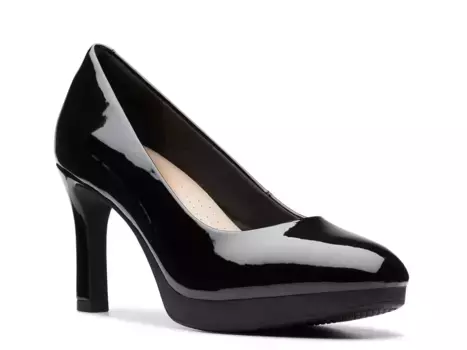 Туфли Ambyr Braley Clarks, Black Patent Synthetic