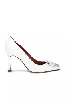 Туфли Amina Muaddi Camelia Nappa 105, белый