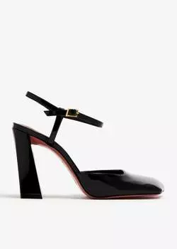 Туфли Amina Muaddi Charlotte, черный