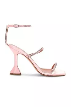 Туфли Amina Muaddi Gilda Satin, цвет Baby Pink & Light Rose