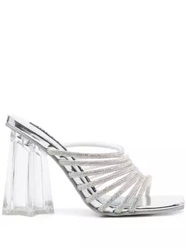 Туфли Andromedra 105мм Chiara Ferragni, серебристый