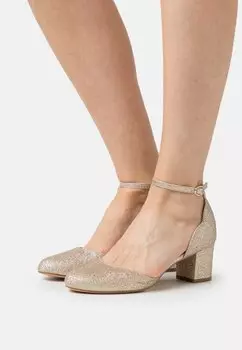 Босоножки Anna Field блестящие с ремешком, золотой