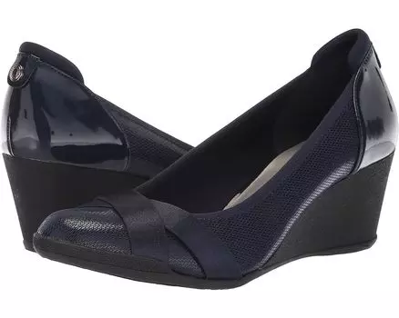 Туфли Anne Klein Sport Timeout Wedge Heel, темно-синий