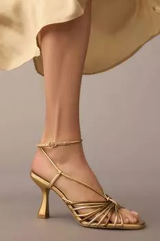 Туфли Anthropologie с ремешками, золотой