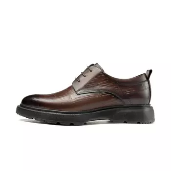 Туфли AOKANG Dress Shoes Men Low-Top, коричневый