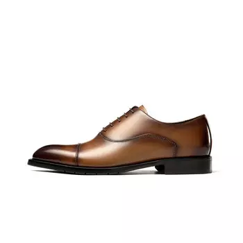 Туфли AOKANG Dress Shoes Men Low-Top, коричневый