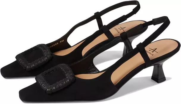 Туфли Aquatalia Arabella Suede Slingback, черный