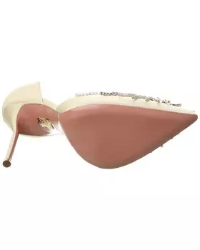 Туфли Aquazzura Sunshine 105 Grosgrain, белый