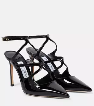 Туфли Azia из лакированной кожи Jimmy Choo, черный