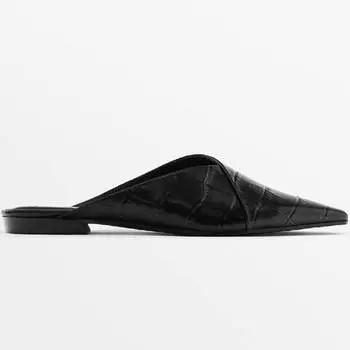 Туфли-бабуши Massimo Dutti, черный