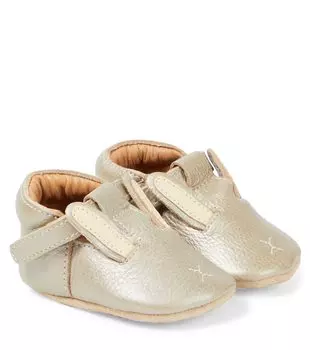 Туфли Baby Blinc Bunny из металлизированной кожи Donsje, металлический