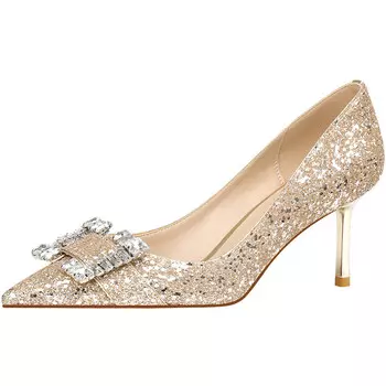 Туфли Bai Shiting Women's Casual Shoes Women's, серебряный