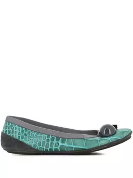 Туфли-балетки Бекки Dove Nuotano Gli Squali, зеленый