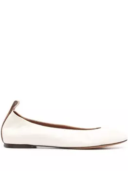 Туфли-балетки Lanvin из гладкой кожи
