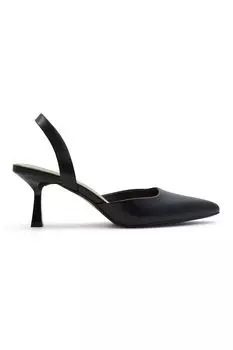 Туфли Basanti на открытом каблуке из экокожи Aldo, черный