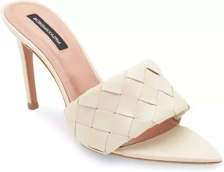 Туфли BCBGMAXAZRIA Danni Woven Leather Mule, цвет Magnolia