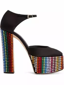 Туфли Bebe Strass на платформе Giuseppe Zanotti, черный