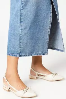 Туфли Belinda на плоской подошве с острым носком и пяткой на пятке Wallis, бежевый