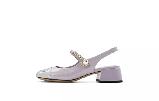 Туфли Belle High, сиреневый/серебристый