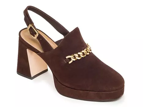 Туфли Bernardo на платформе замшевые, коричневый