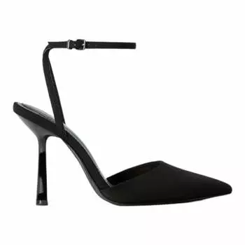 Туфли Bershka Heeled Slingback Strap, черный