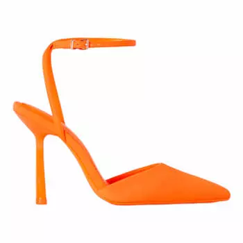 Туфли Bershka Heeled Slingback Strap, оранжевый
