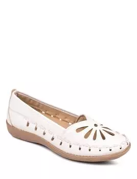 Туфли без шнуровки с вырезом с широкой посадкой Chums, белый