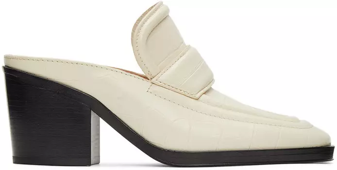 Туфли без задника на каблуке Off-White Bottega Veneta
