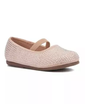 Туфли Big Girls Moon Lite Maryjane на плоской подошве Olivia Miller, бежевый