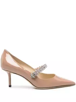 Туфли Bing 65 с кристаллами JIMMY CHOO, розовый