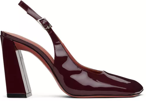 Туфли бордового цвета Sling 95 Amina Muaddi
