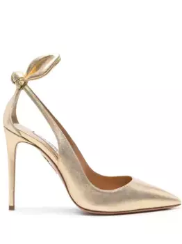 Туфли Bow Tie 105 Aquazzura, золотой