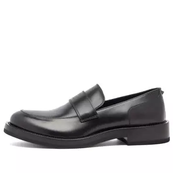Туфли броги Valentino Rockstud Essential Loafer, черный