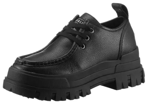 Туфли Buffalo на шнуровке "ASPHA WALLABY", с эффектом памяти, повседневная обувь, полуботинки, туфли на шнуровке, черный