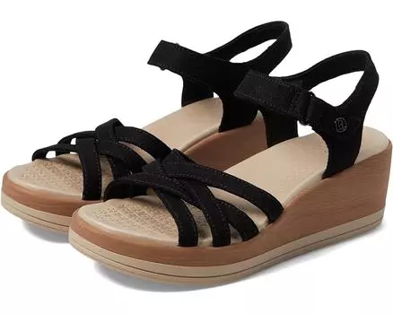 Туфли Bzees Rhythm Wedge Strappy Sandals, черный