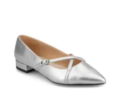 Туфли Camby Pump от Journee Collection, серебристый металлик