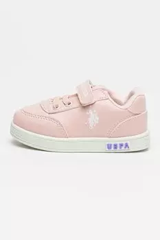 Туфли Cameron из экокожи на липучке U S Polo Assn , розовый