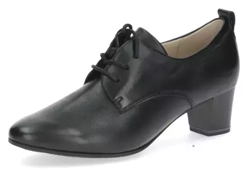 Туфли Caprice на шнуровке, туфли-лодочки, вечерние туфли, деловая обувь, туфли на шнуровке удобной ширины, черный