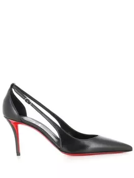 Туфли Christian Louboutin 80 мм с апострофаториками, черный
