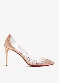 Туфли Christian Louboutin Degrastrass 85, металлик