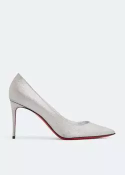 Туфли CHRISTIAN LOUBOUTIN Kate 85 pumps, серебряный