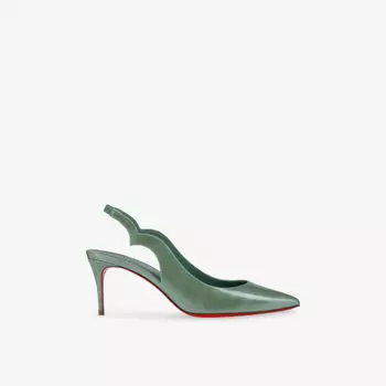 Туфли Christian Louboutin кожаные на шпильке, зеленый