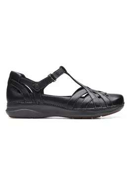 Туфли Clarks Leder Halbsandalen, черный